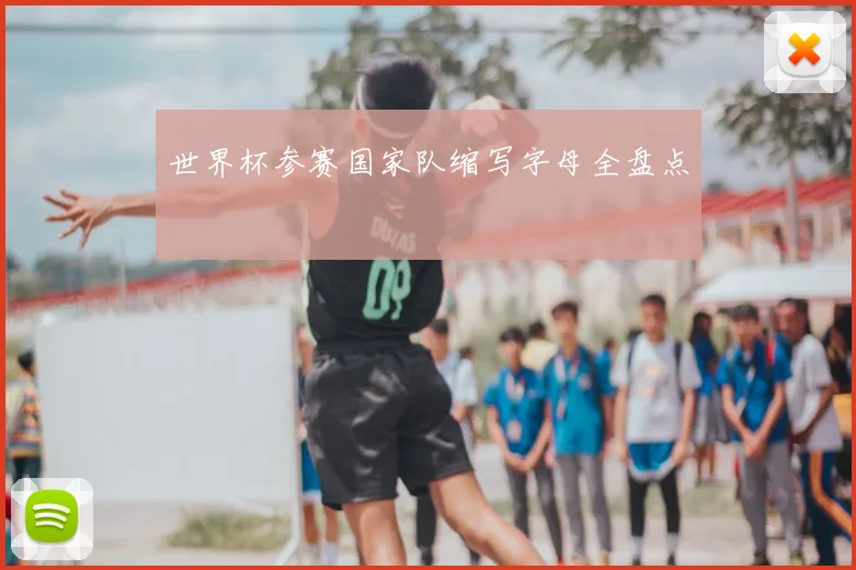 世界杯参赛国家队缩写字母全盘点