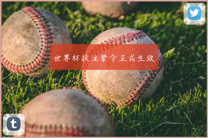 世界杯投注禁令正式生效